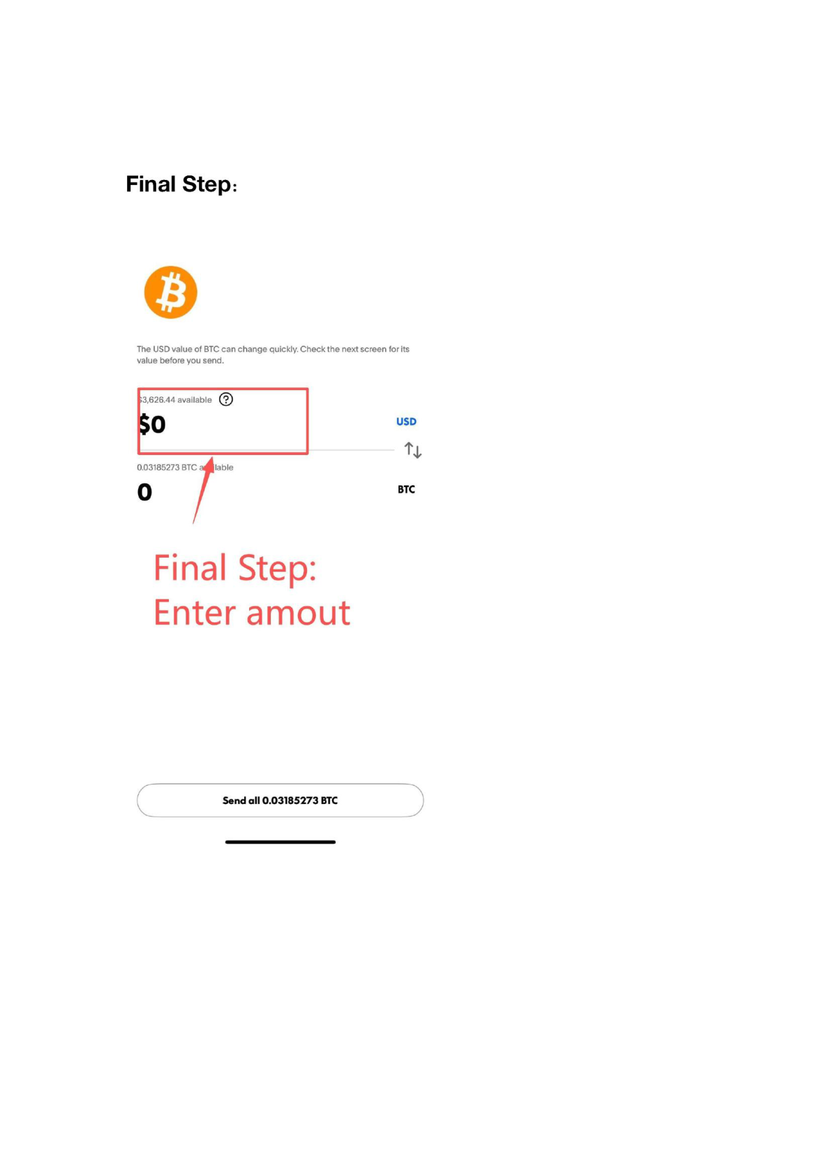 PayPal enter amount and confirm